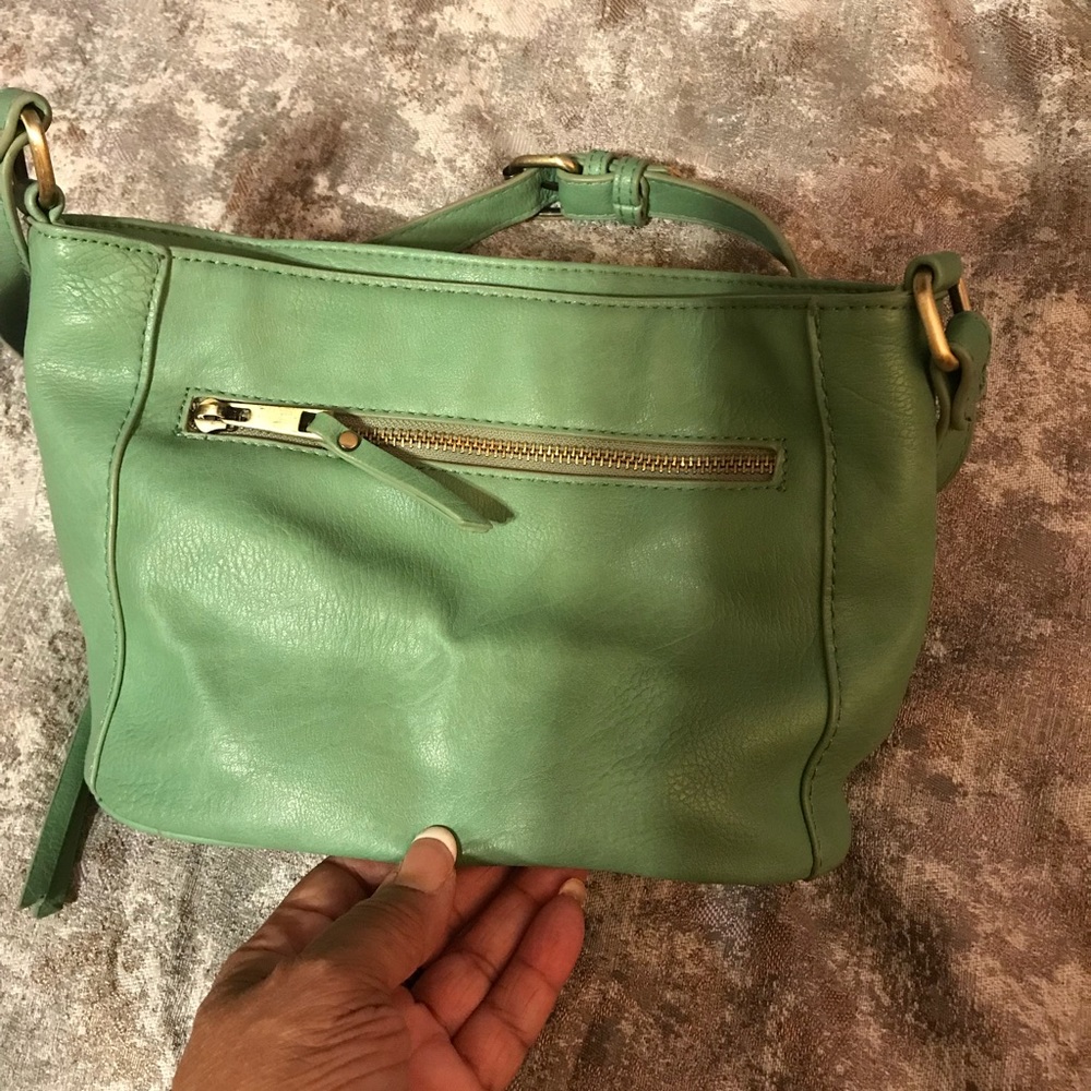 MMS design studio mint green faux leather purse - Picture 5 of 9